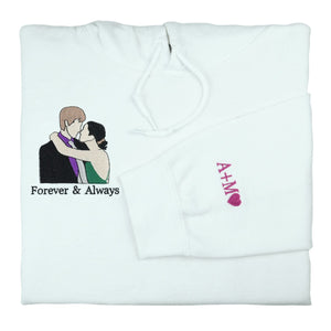 Personalized Embroidered Hoodies with Pictures - mymatchhoodie